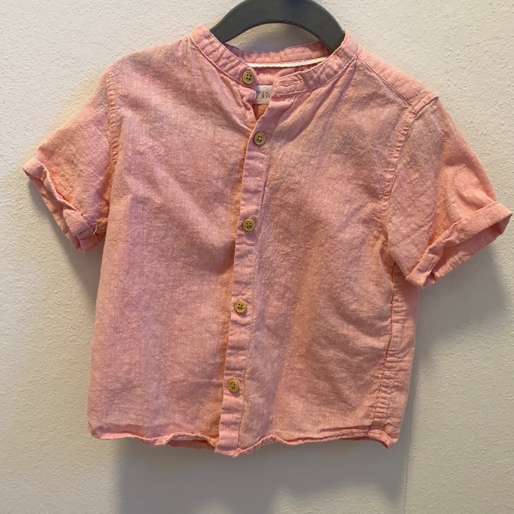 Zara button down Linen Shirt